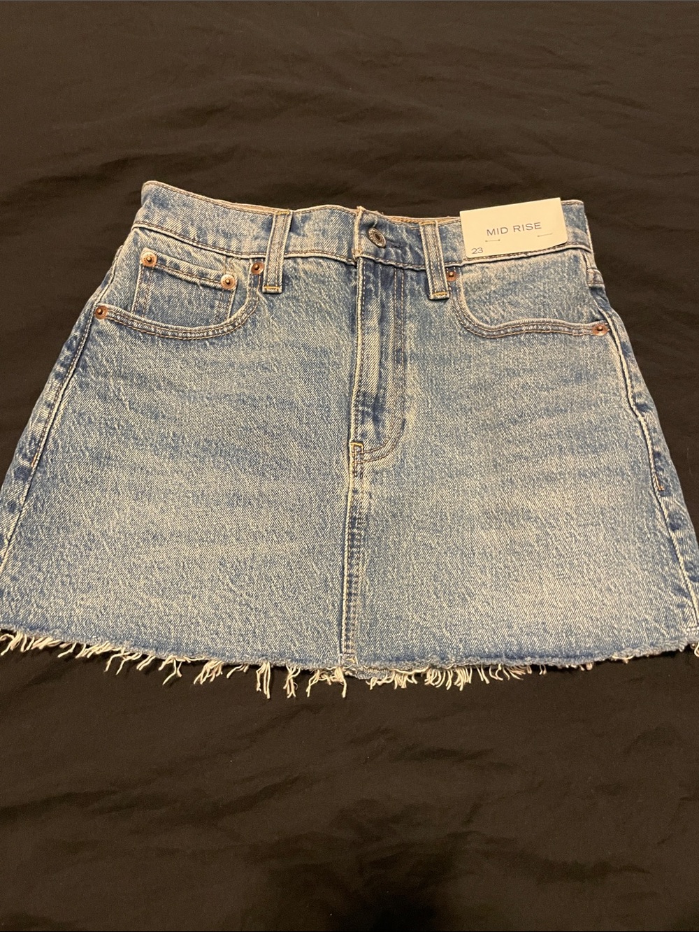 Denim mini skirt
